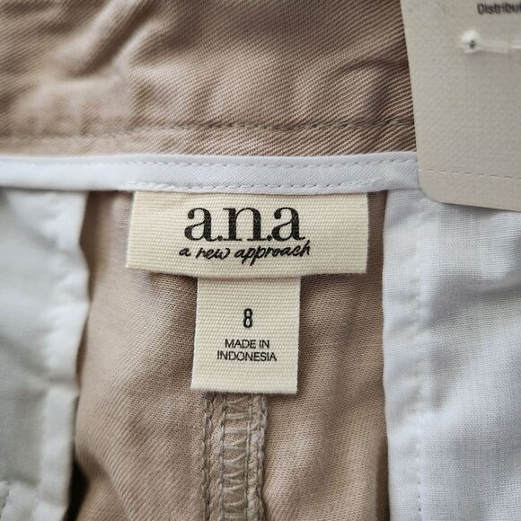 a.n.a. A New Approach Womens High-Rise Tapered Leg Pants Size 8 Long - Picture 7 of 9